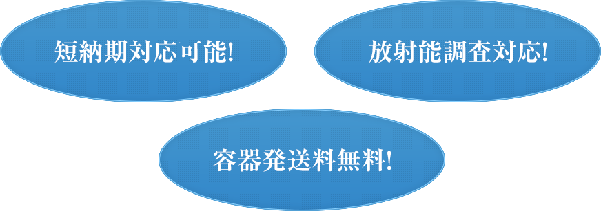 産業廃棄物対応！ 放射能対応！